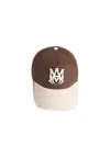 Amiri Ma Logo Embroidered Baseball Cap In Brown