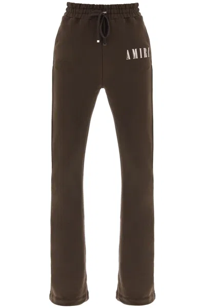AMIRI BROWN JOGGERS WITH CORE LOGO FOR WOMEN