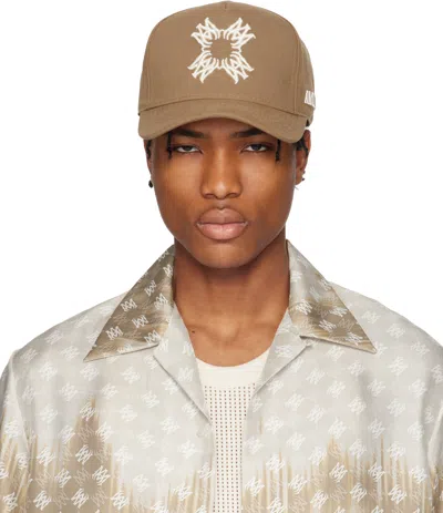 Amiri Brown 'ma' Quad Canvas Cap