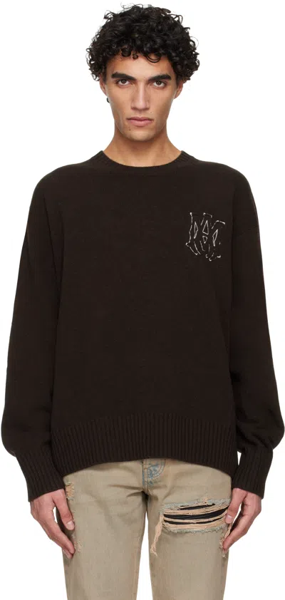 Amiri Brown Ma Sweater