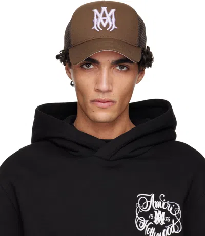 Amiri Brown Ma Trucker Cap
