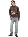 Amiri Brown Print Sweatshirt In Brown