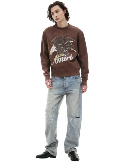 Amiri Brown Print Sweatshirt