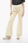 Amiri Paneled Cotton-jersey Wide-leg Track-pants In Yellow