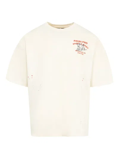 Amiri Bull-graphic T-shirt In Neutral