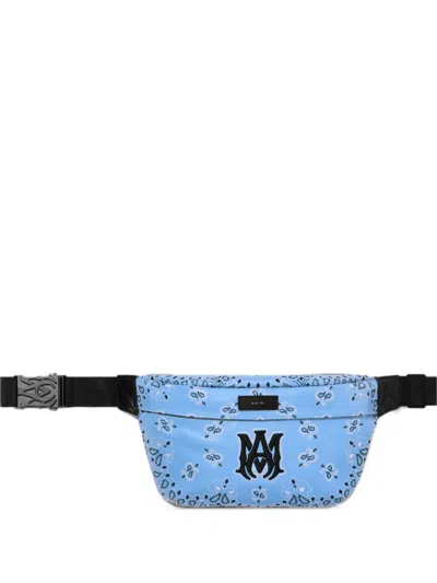Amiri Bum Bag Bandana In Blue