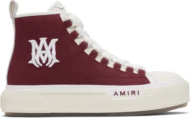 Amiri Burgundy Court Hi Sneakers