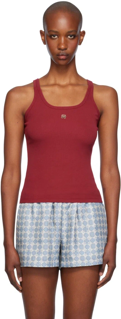 Amiri Burgundy Ma Tank Top