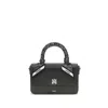 Amiri Black Calf Leather Bos Taurus Shoulder Bag In Black
