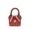Amiri Red Calf Leather Bos Taurus Shoulder Bag In Red