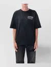 Amiri Hollywood Graphic Oversized T-shirt With Ribbed Crew Neck In Black