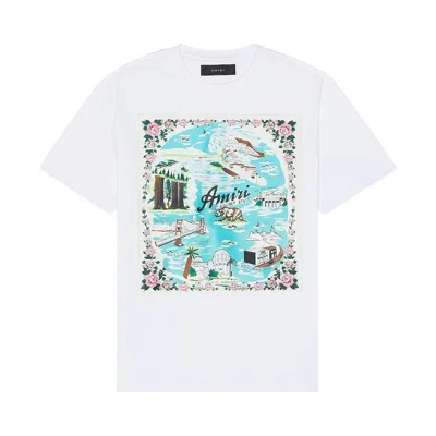 Pre-owned Amiri California Hawaiian Tee 'white'