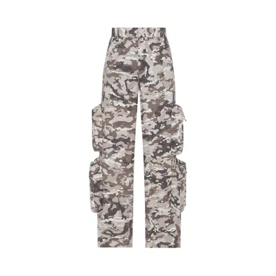 Pre-owned Amiri Camo Baggy Cargo Pants 'green Camo' | Women's Size 36