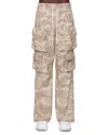 Amiri Camo Jacquard Drawstring Cargo Pants In Neutral