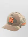 Amiri Camo Pattern Hat Adjustable Back Strap In Brown