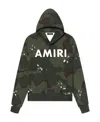 Amiri Camouflage Logo-print Hoodie In Black