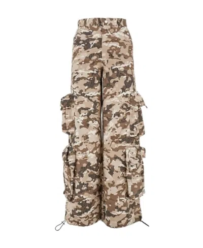 Amiri Camouflage-pattern Cotton Cargo Pants In Nude