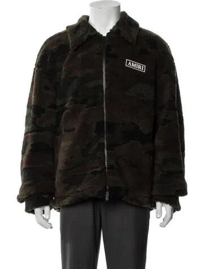 Pre-owned Amiri Camouflage Print Jacket W/ Tags In Green