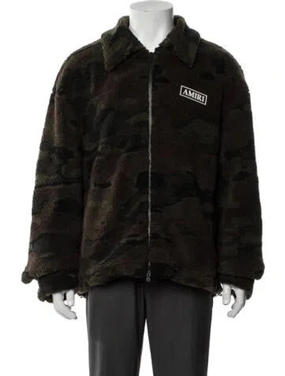 Pre-owned Amiri Camouflage Print Jacket W/ Tags In Green