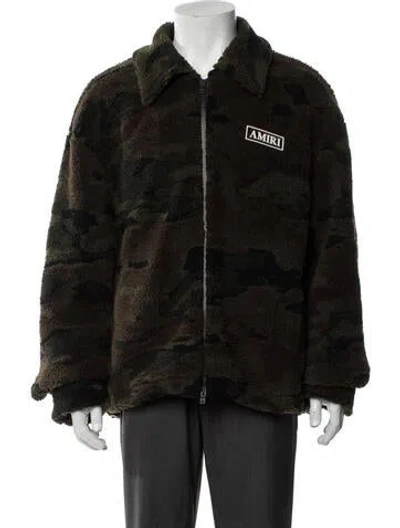 Pre-owned Amiri Camouflage Print Jacket W/ Tags In Green
