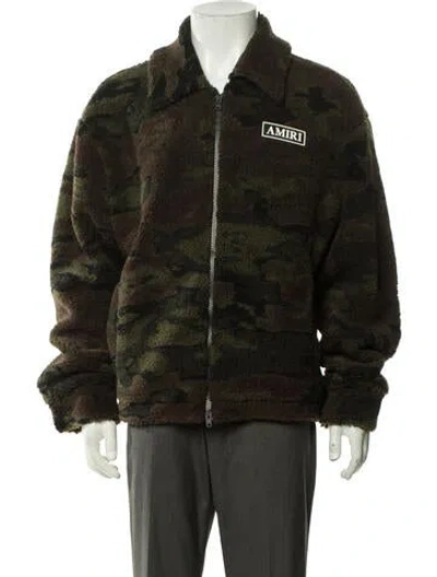 Pre-owned Amiri Camouflage Print Jacket W/ Tags In Green