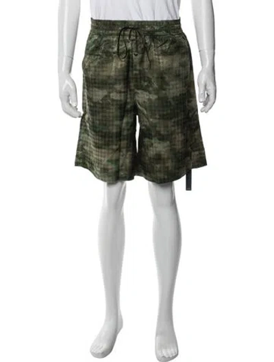 Pre-owned Amiri Camouflage Print Jogger Shorts W/ Tags In Green
