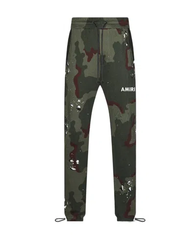 Amiri Camouflage-print Track Pants In Black