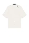 Amiri Camp Shirt In Alabaster