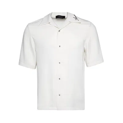 Pre-owned Amiri Camp Shirt 'alabaster' | White | Men's Size L
