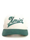 Amiri Two-tone Embroidered Cap In Green