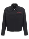 Amiri Embroidered Jacket With Front Pocket And Collar In Black