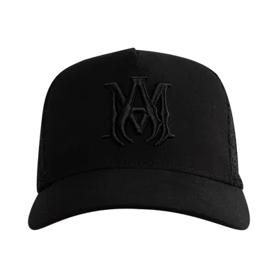 Pre-owned Amiri Canvas Ma Trucker Hat 'black' | Men's Size Onesize