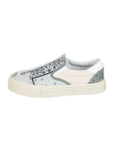 Pre-owned Amiri Canvas Printed Sneakers In Green