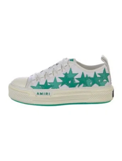 Pre-owned Amiri Canvas Printed Sneakers In Neutral