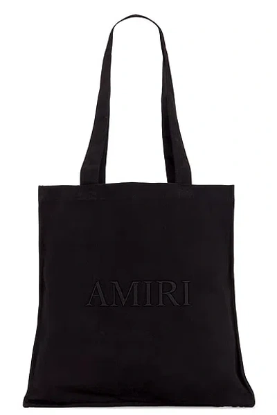 Amiri Canvas Tote Bag In Black