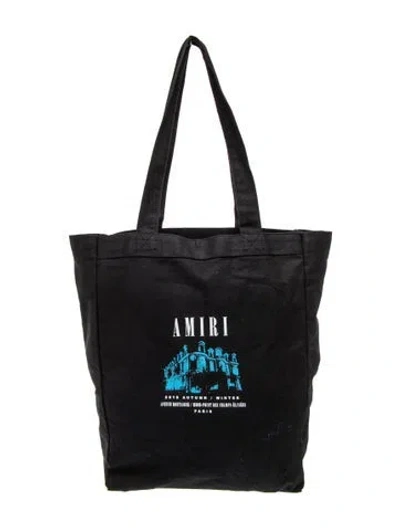 Pre-owned Amiri Canvas Tote In Black