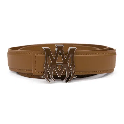 Amiri Canyon Ma Leather Belt In Brown