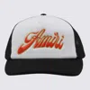 Amiri Structured Black Cap With Embroidered Logo In White