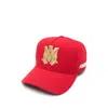 Amiri Red Ma Outline Canvas Cap In Red