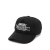 Amiri Spirit Black Baseball Cap With Logo Embroidery On The Front In Cotton Man