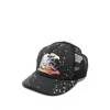 Amiri Trucker Eagle-print Mesh-back Cap In Black