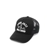 Amiri Logo-embroidered Cotton-canvas And Mesh Trucker Cap In Black