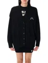 Amiri Hollywood Knitwear Cardigan Front Pockets In Black