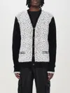 Amiri Man Black&white Knitwear In Schwarz