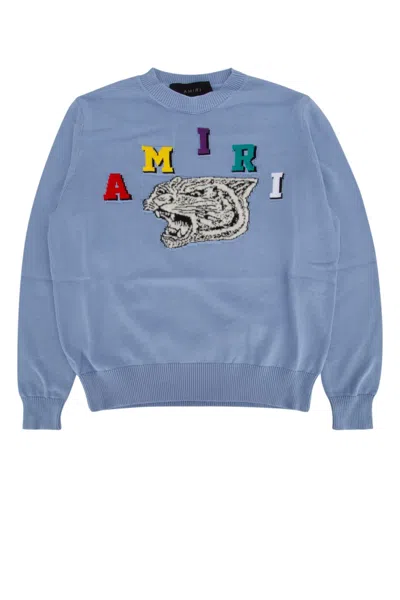 Amiri Kids' Cardigan In Blue