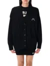 Amiri Hollywood Knitwear Cardigan Front Pockets In Black