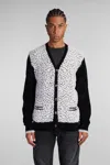 Amiri Man Black&white Knitwear In White