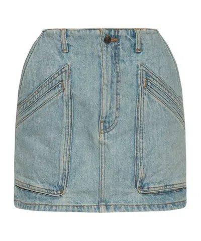 AMIRI CARGO DENIM SKIRT