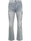 Amiri Blue Flared Jeans In Blue