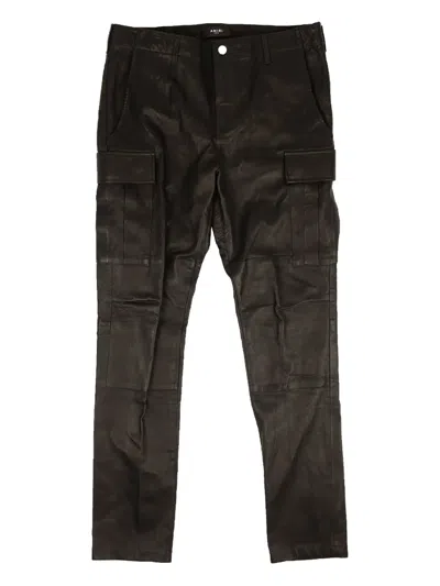 Amiri Leather Cargo Pants "black"